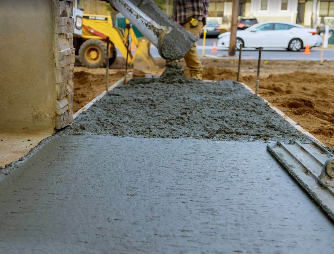 Concrete Walkways project by Dallas Concrete Pros