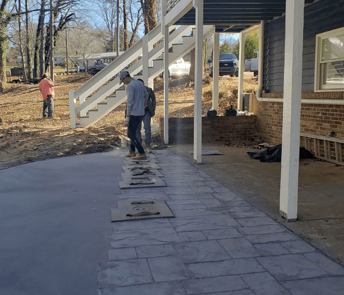 Completed concrete project 12 by Concrete Pros Of Dallas in the Dallas–Fort Worth area
